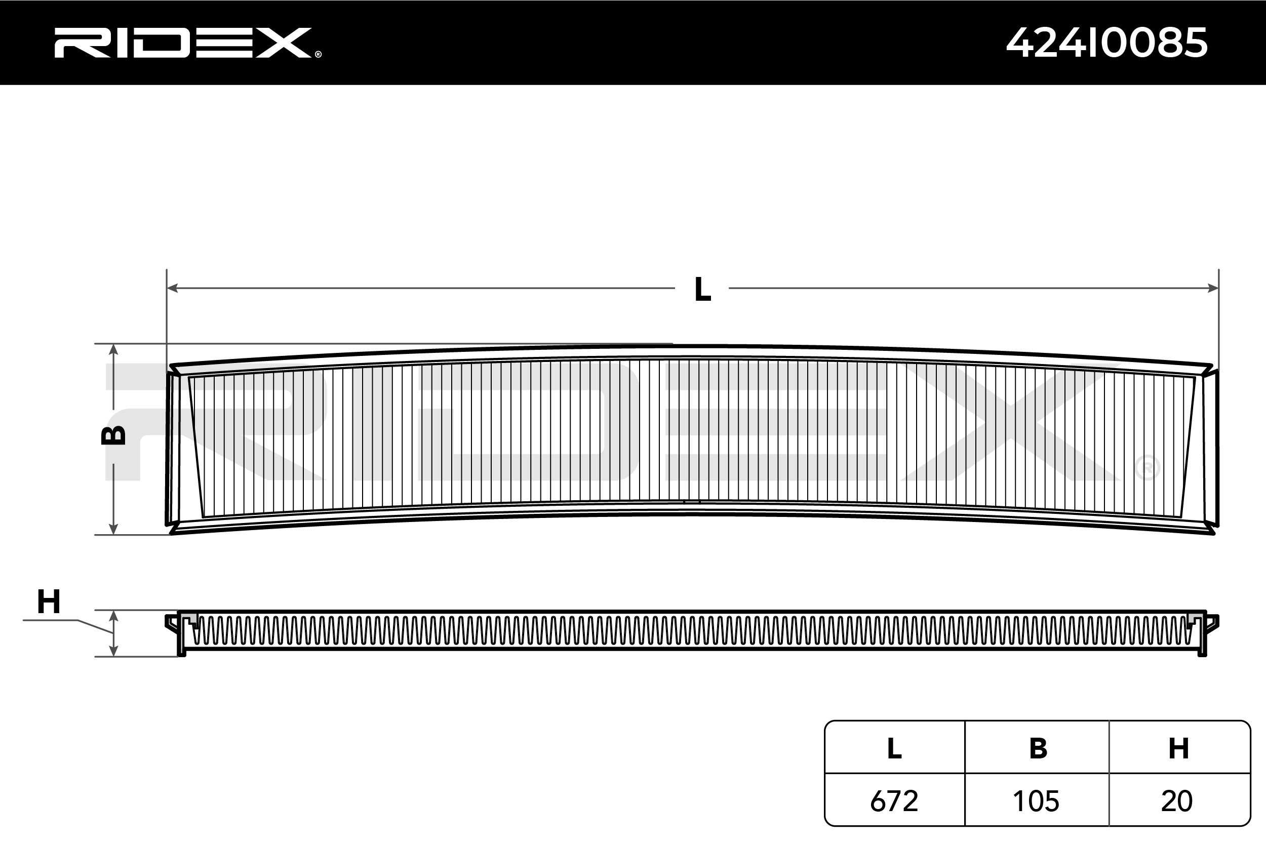 RIDEX Innenraumfilter 424I0085 Filter, Innenraumluft,Pollenfilter BMW,ALPINA,3 Limousine (E46),3 Touring (E46),3 Coupe (E46),X3 (E83),3 Cabrio (E46)