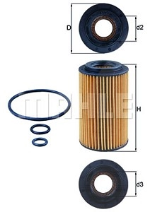 MAHLE ORIGINAL Ölfilter OX 153/7D2 Motorölfilter,Filter für Öl MERCEDES-BENZ,JEEP,LAND ROVER,C-Klasse Limousine (W204),C-Klasse T-modell (S204)