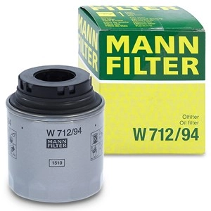 MANN-FILTER Ölfilter W 712/94 Motorölfilter,Filter für Öl VW,AUDI,SKODA,Passat Variant (3C5),GOLF VI (5K1),Polo Schrägheck (6R1, 6C1),TIGUAN (5N_)