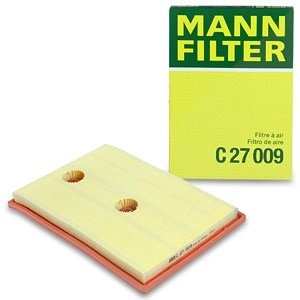 MANN-FILTER Luftfilter C 27 009 Motorluftfilter,Filter für Luft VW,AUDI,SKODA,Golf VII Schrägheck (5G1, BQ1, BE1, BE2),Polo Schrägheck (6R1, 6C1)