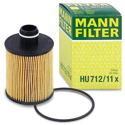 MANN-FILTER Ölfilter HU 712/11 x Motorölfilter,Filter für Öl OPEL,FORD,FIAT,Corsa D Schrägheck (S07),Astra J Sports Tourer (P10),ASTRA J