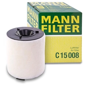 MANN-FILTER Luftfilter C 15 008 Motorluftfilter,Filter für Luft VW,AUDI,SKODA,Polo Schrägheck (6R1, 6C1),POLO Van (6R)