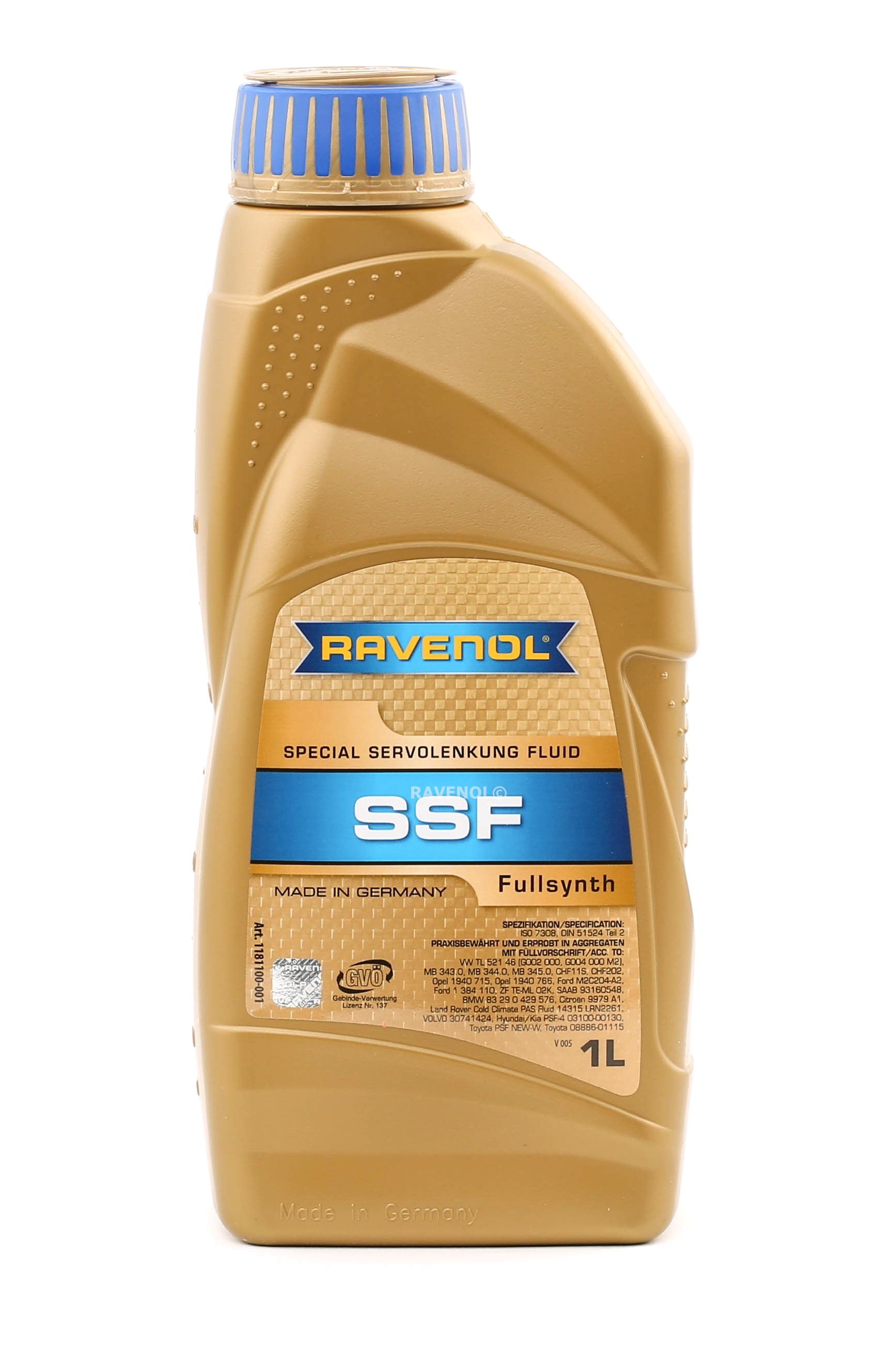 RAVENOL Hydrauliköl 1181100-001-01-999  VW,AUDI,MERCEDES-BENZ,Golf IV Schrägheck (1J1),Golf V Schrägheck (1K1),POLO (9N_),TOURAN (1T1, 1T2)