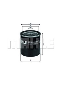 MAHLE ORIGINAL Ölfilter OC 534 Motorölfilter,Filter für Öl FIAT,PEUGEOT,TOYOTA,Sedici (FY_),107 Schrägheck (PM_, PN_),108,Yaris Schrägheck (_P9_)