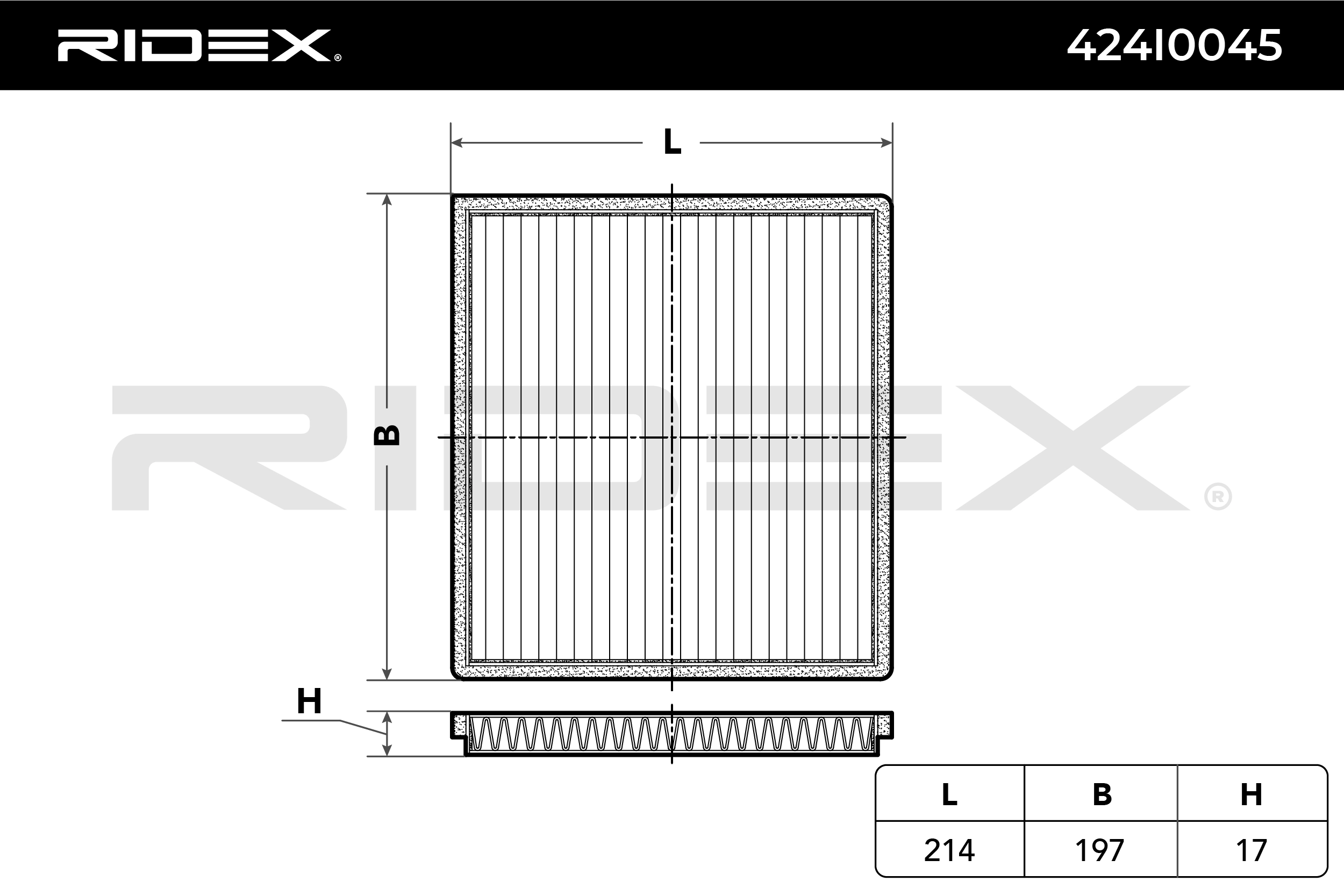 RIDEX Innenraumfilter 424I0045 Filter, Innenraumluft,Pollenfilter TOYOTA,SUBARU,LEXUS,Yaris Schrägheck (_P9_),Yaris Schrägheck (_P1_)