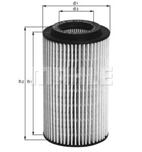 MAHLE ORIGINAL Ölfilter OX 153D3 Motorölfilter,Filter für Öl MERCEDES-BENZ,JEEP,E-Klasse Limousine (W211),C-Klasse Limousine (W203)