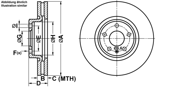 ATE Bremsscheibe 24.0130-0221.1 Bremsscheiben,Scheibenbremsen AUDI,A4 Avant (8K5, B8),A6 Avant (4G5, 4GD, C7),Q5 (8RB),A4 Limousine (8K2, B8)