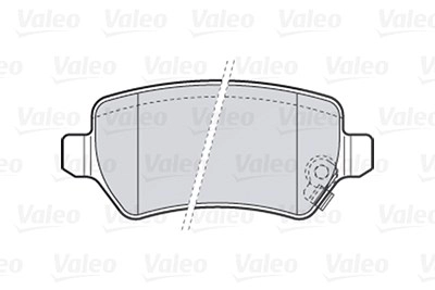 VALEO Bremsbelagsatz 301584 Bremsbeläge,Bremsklötze OPEL,KIA,CHEVROLET,ZAFIRA B (A05),Meriva A (X03),Astra H Caravan (A04),Zafira A (T98)