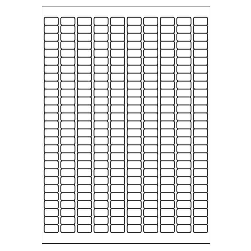 A4 Etiketten 17,8 x 10 mm weiß 100 Blatt Sorex