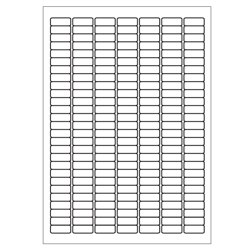 A4 Etiketten 25,4 x 10 mm weiß 100 Blatt Sorex