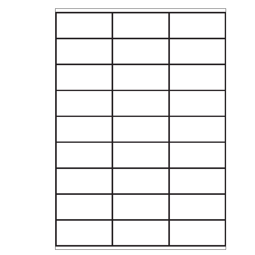 A4 Etiketten 70 x 32 mm weiß 100 Blatt Sorex