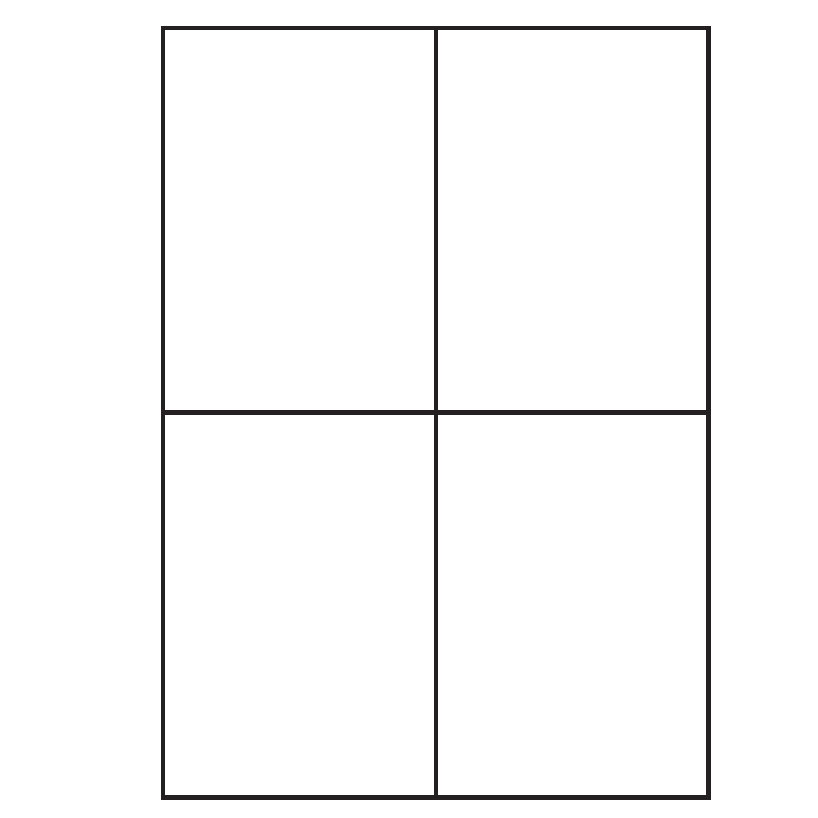 Ablösbare A4 Etiketten 105 x 148 mm weiß 100 Blatt Sorex