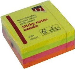 Quantore Haftnotizen 76 x 76 mm Neon (400 Blatt)