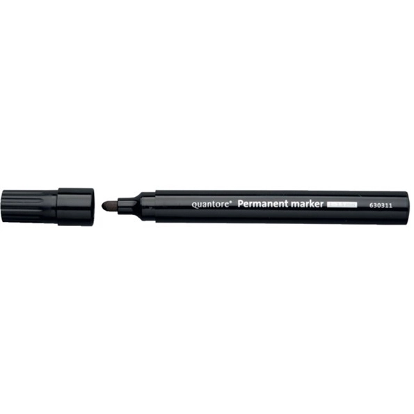 Quantore Permanentmarker 1-1,5 mm rund schwarz