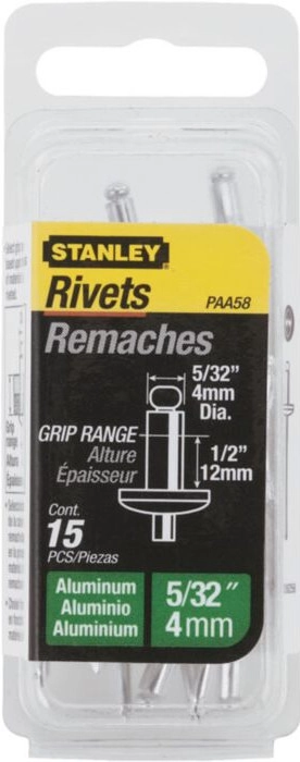 Stanley Blindnieten 4x12mm (15 Stück)