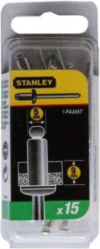Stanley Blindnieten 5x9mm (15 Stück)