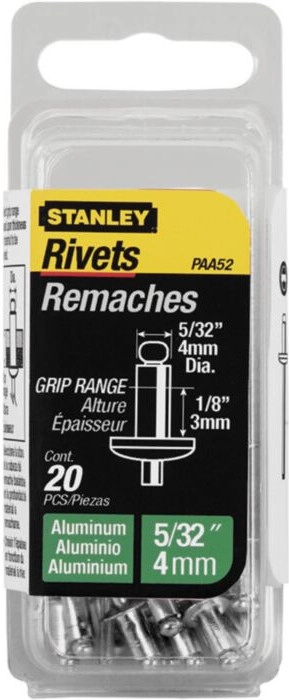 Stanley Blindnieten 4x3mm (20 Stück)