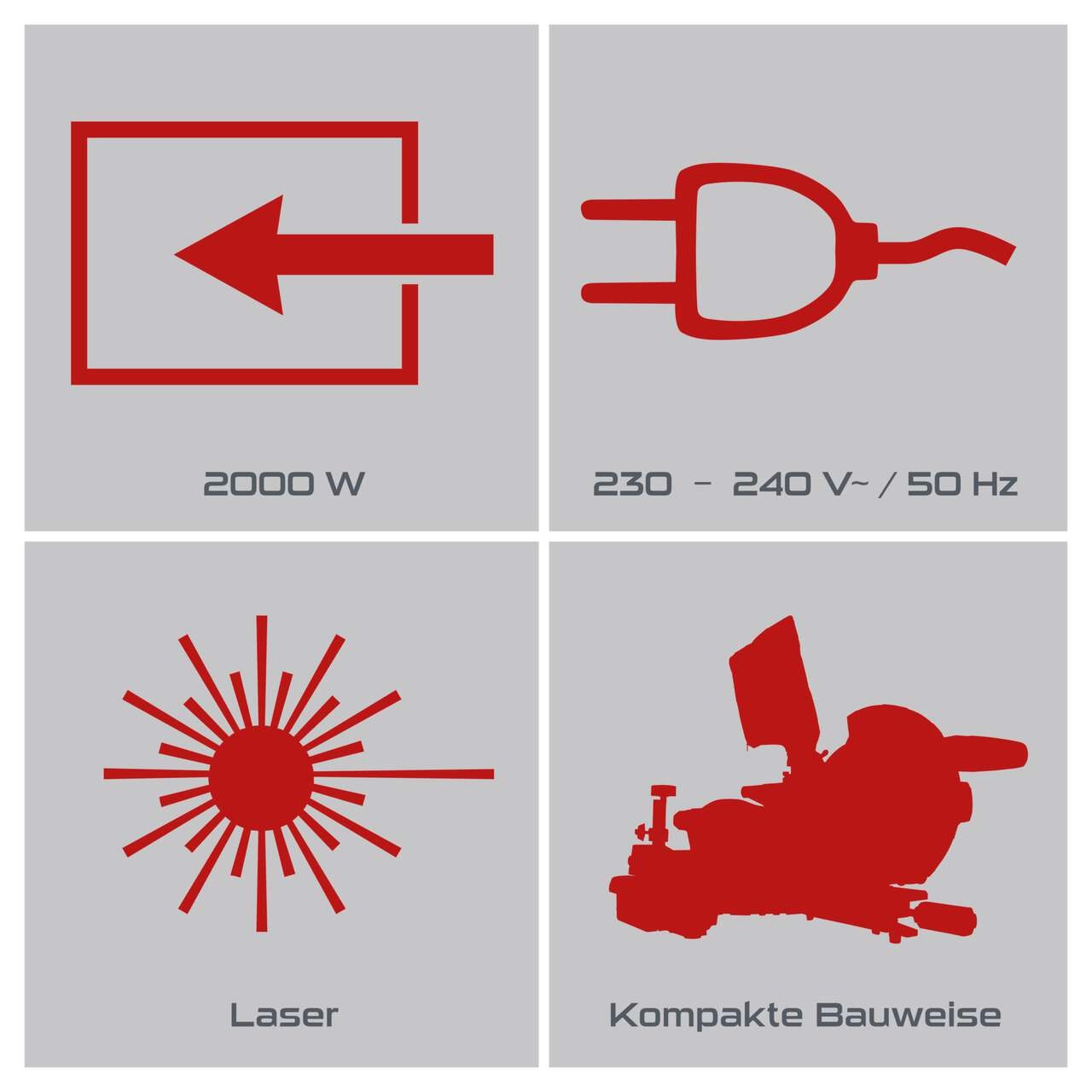 Kapp-Zugsäge PX-KZS-305PA Practixx - Schnitthöhe 180mm x 340mm | Laser | Softstart | Posaunenauszug