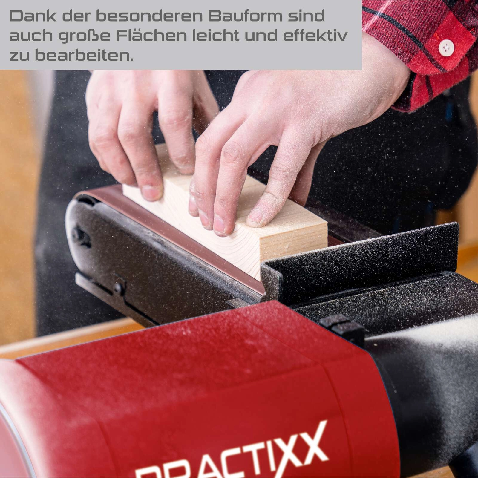 Band- und Tellerschleifer PX-BTS-450 Practixx - 450W | 100 x 915 mm Band | 150mm Schleifteller
