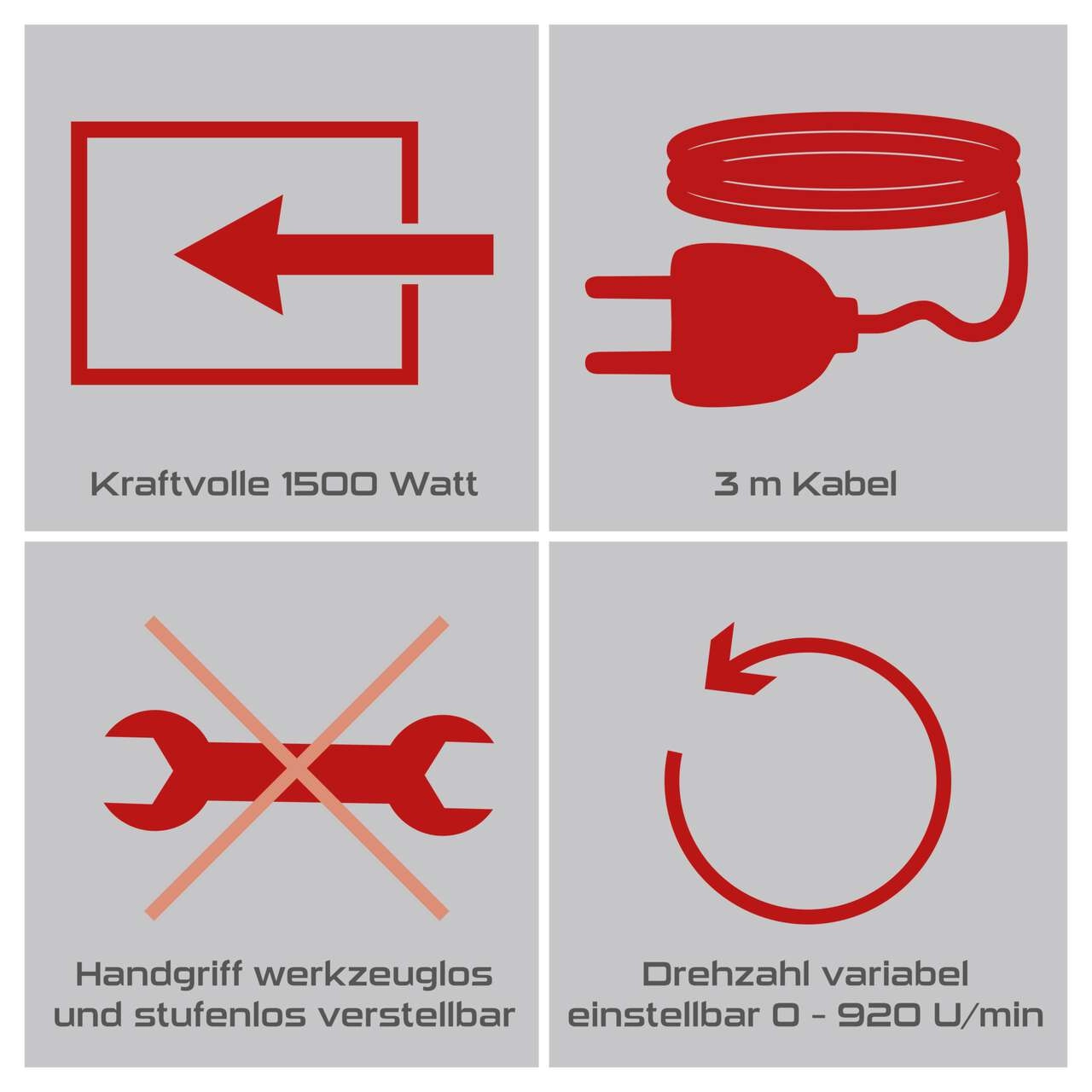 Bohrhammer PX-BH-7V Practixx - 7J | Vario-Speed | 1500W | SDS-Plus | inkl. Koffer, Bohrer & Zubehör
