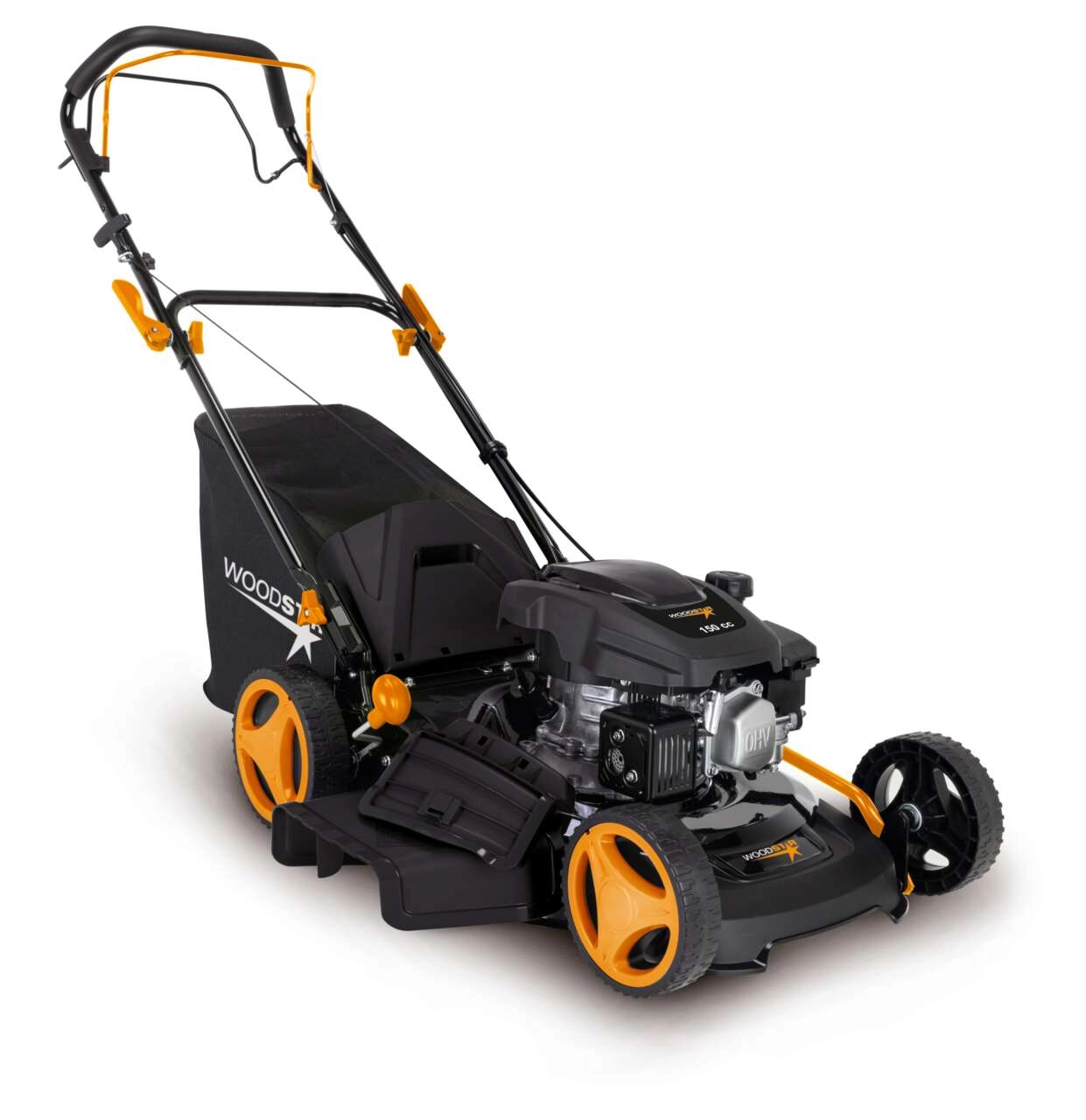 Benzin-Rasenmäher TT161-46S Woodster - 3,5PS | 46cm Schnittbreite | 55L Fangbox | Mulchfunktion