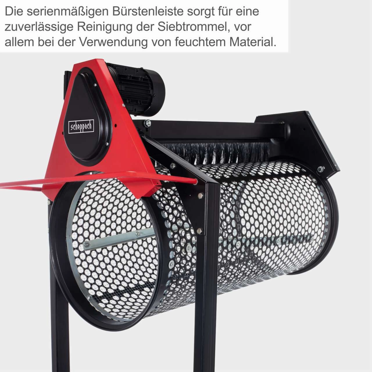 Rollsieb RS400 Scheppach - 230V | Siebtrommel 900mm / Ø-400mm | neigbare Trommel | inkl. Siebeinsatz