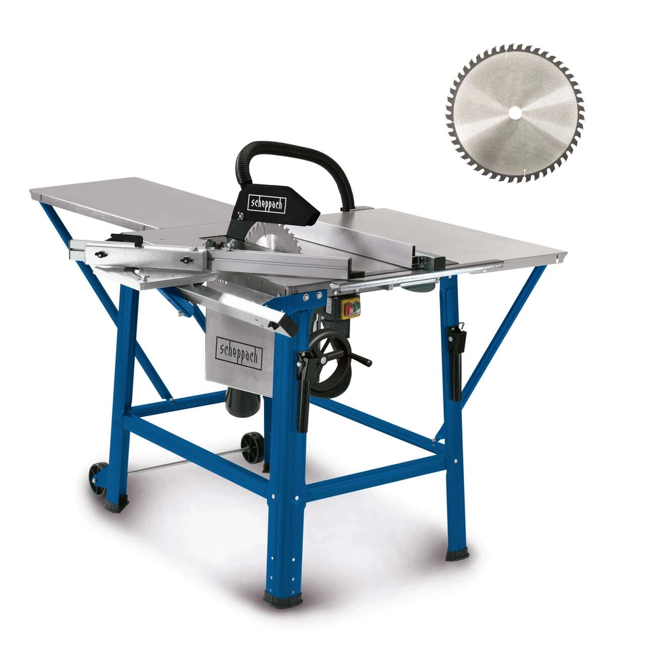 Tischkreissäge TS310 Scheppach 230V - 83mm Schnitthöhe | Schiebeschlitten | 2. Blatt + Verbreiterung