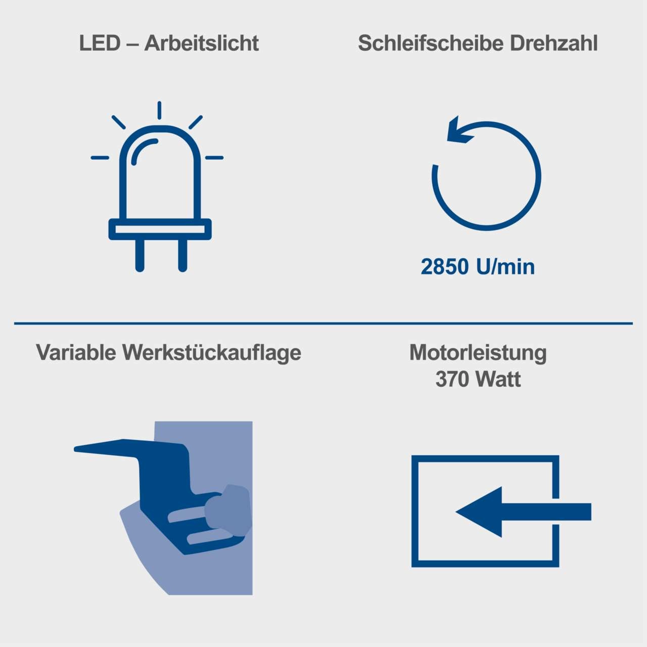 Doppelschleifer BG150 Scheppach - 370W | Ø150mm Schleifstein | inkl. Lampe & Schleifscheibenabzieher