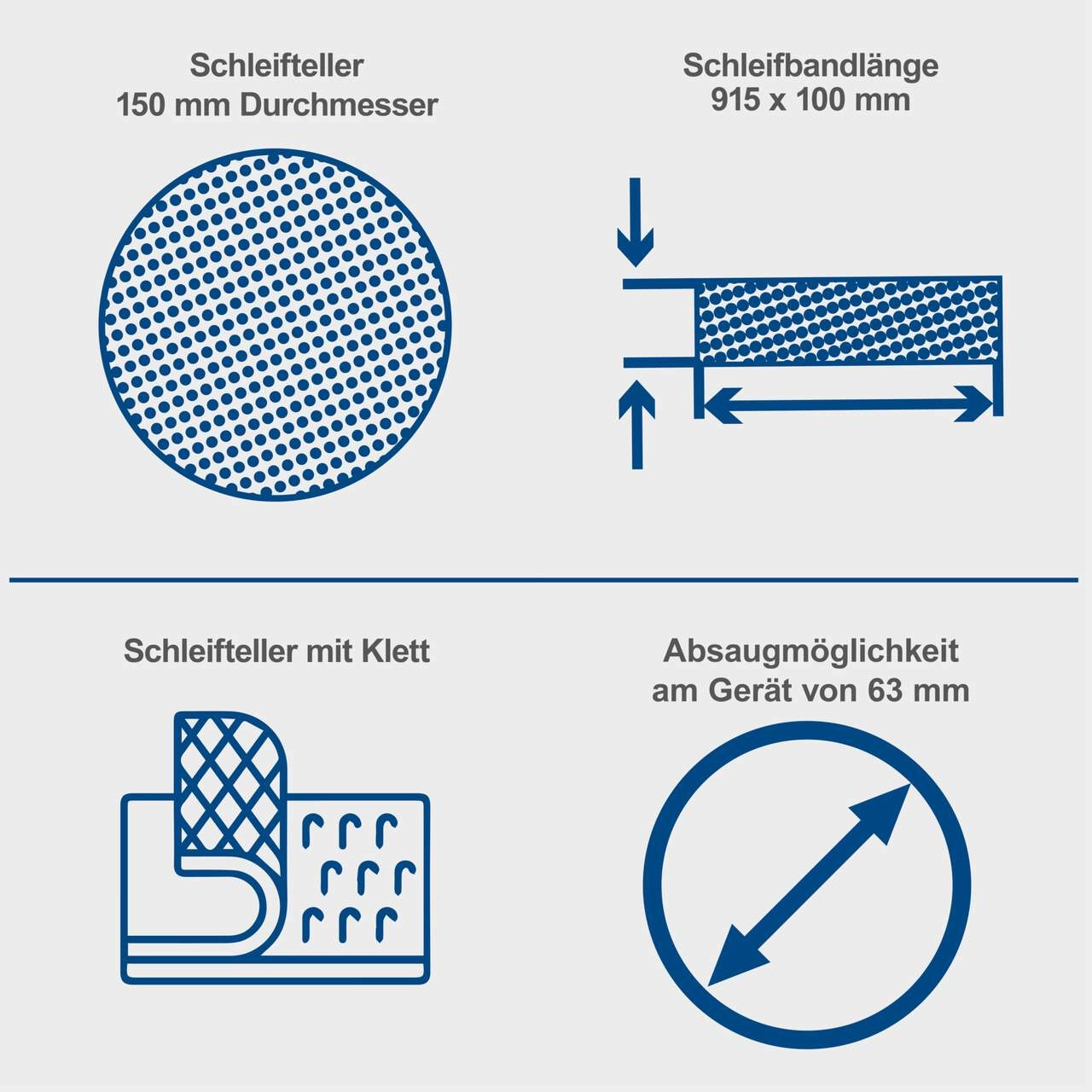 Band- und Tellerschleifer BTS800 scheppach - 230V 50Hz 370W