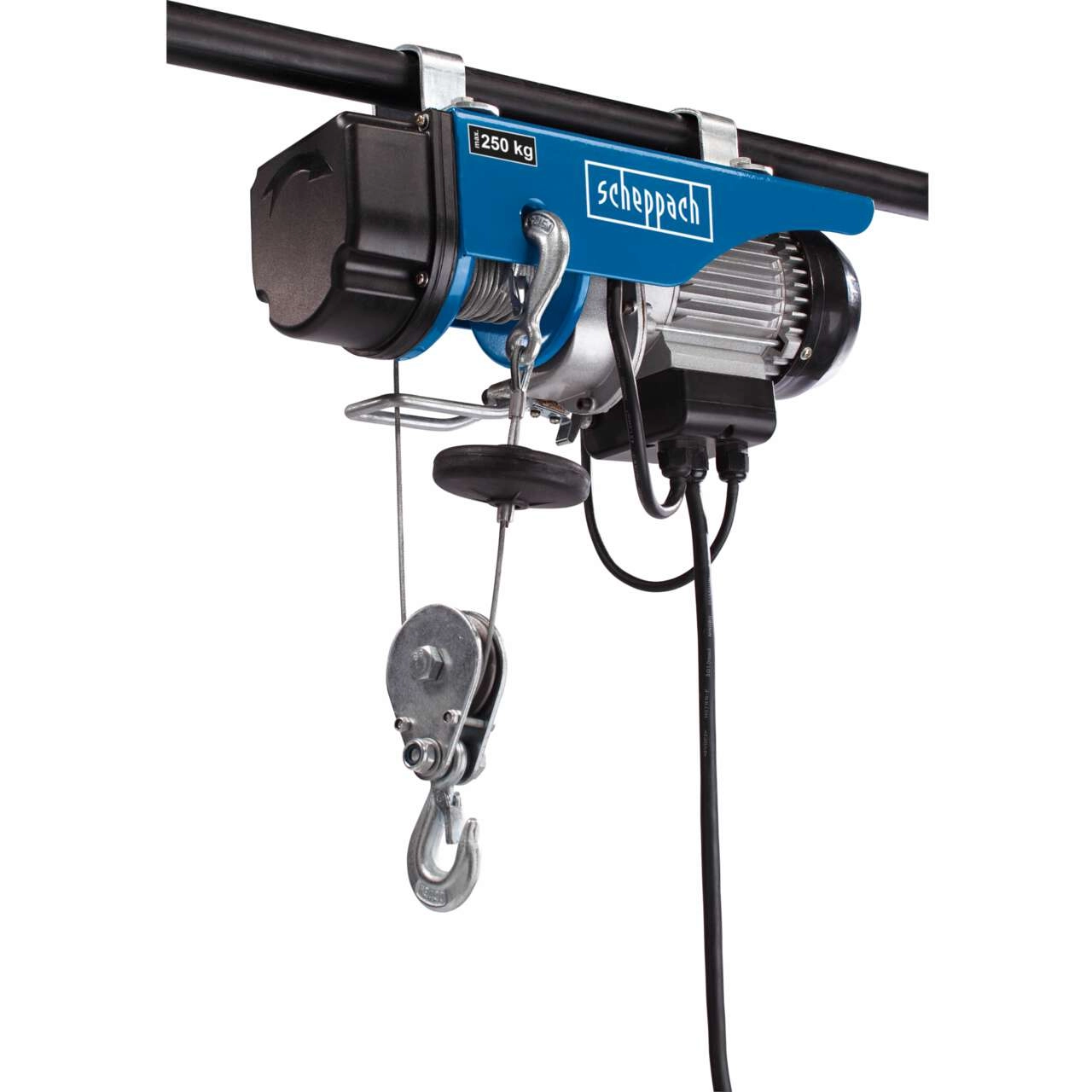 elektrischer Seilzug HRS250 scheppach - 220-240V 50Hz 530W - 250kg