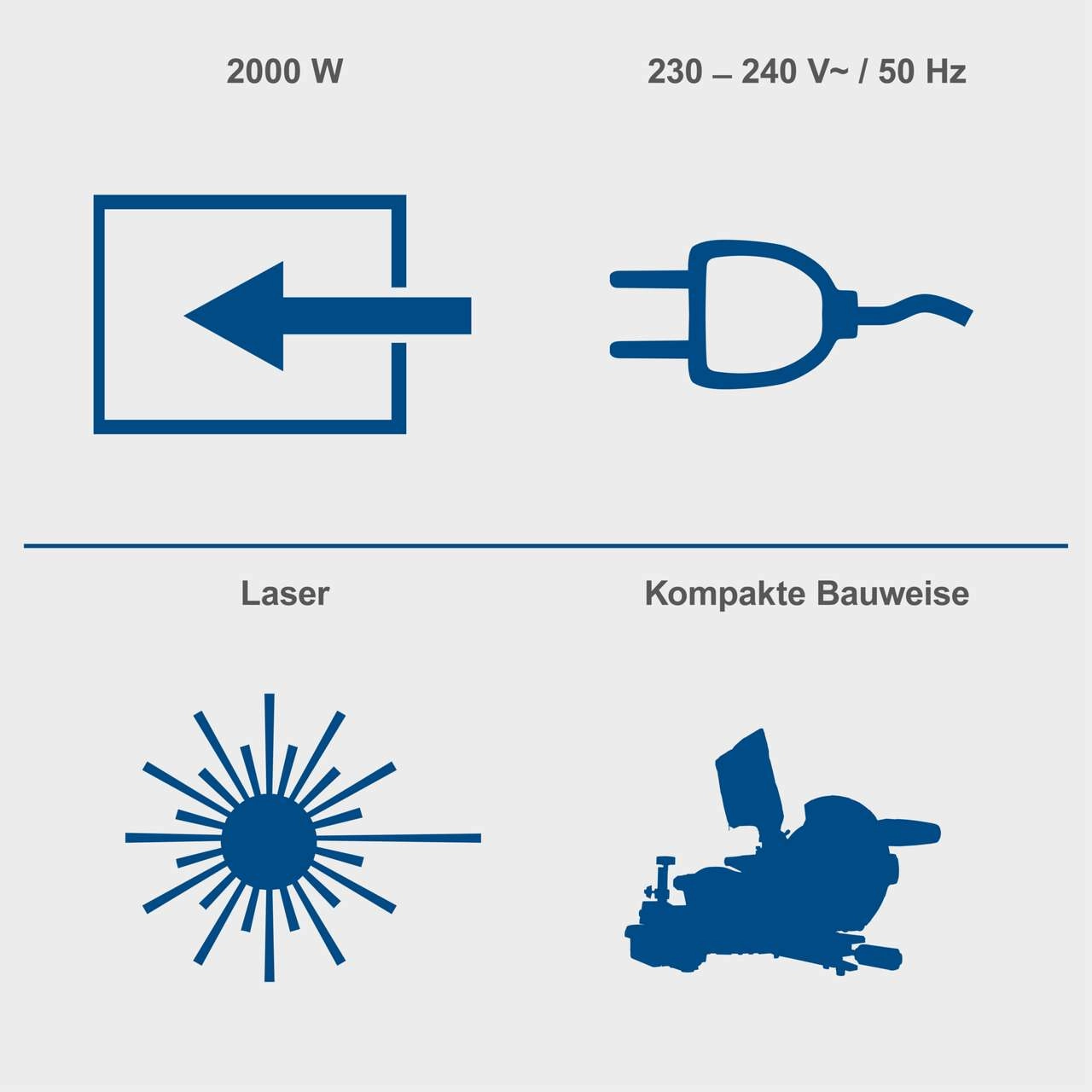 Kappzugsäge HM254 Scheppach - inkl. 2. Sägeblätter | 2000W | 340mm Schnittbreite | 90mm Schnitthöhe