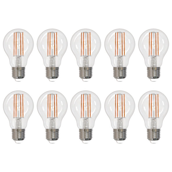 LED Retro-Leuchtmittel Birne E27, 10er Set – Energieeffizienzklasse E