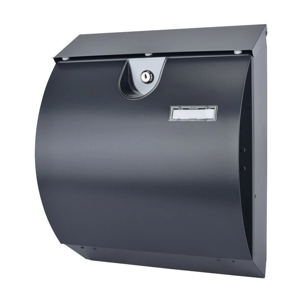 Edelstahl Briefkasten mit Zeitungsfach, Modell M