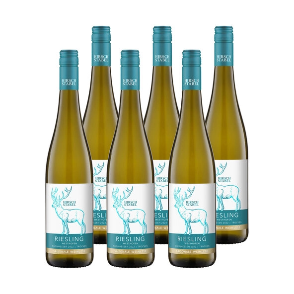 Riesling QbA, 6 Flaschen à 0,75 l