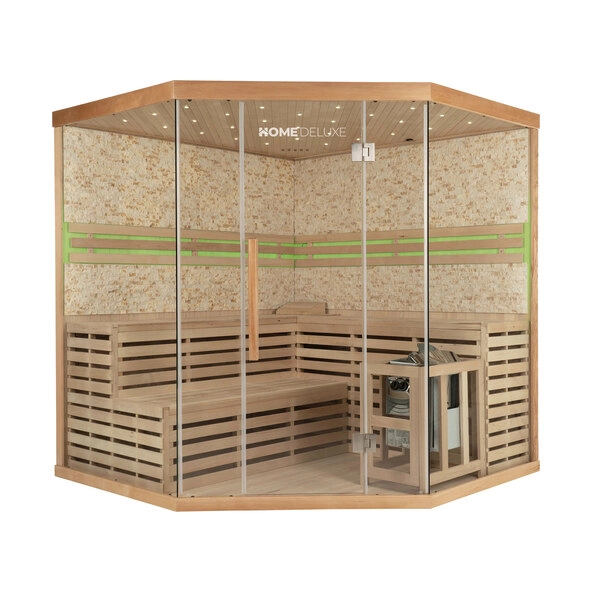Sauna Skyline XL BIG Kunststeinwand