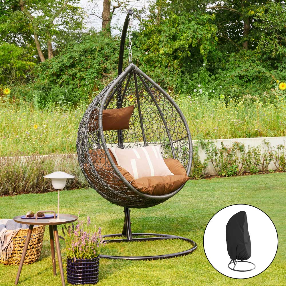 Polyrattan-Hängesessel Cielo, inkl. Regenabdeckung