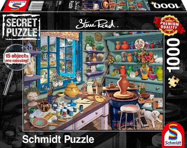 Secret Puzzles 1000 Teile, Künstler-Atelier