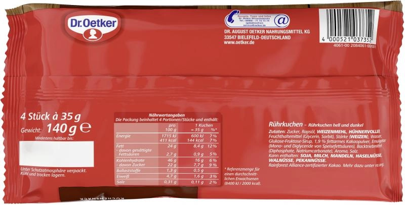 Dr. Oetker Kuchensnack Duo