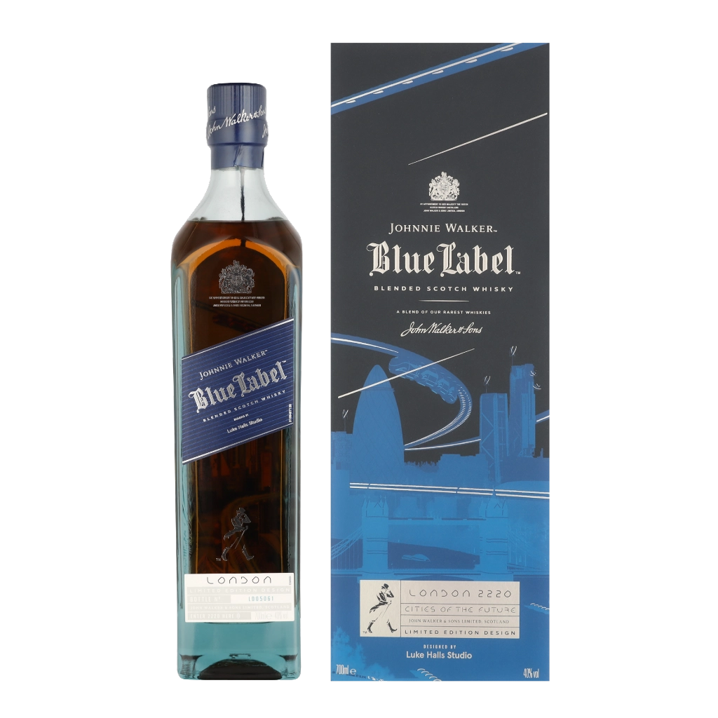 Johnnie Walker Blue Label City series London 70cl Whisky Geschenkverpackung