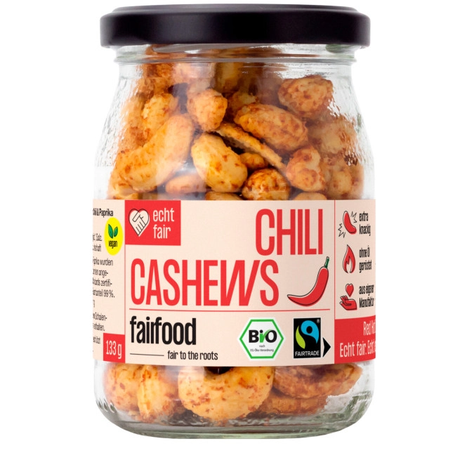 Fairfood Bio Chili Cashews 133G