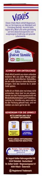 Dr.Oetker Vitalis Knusper Plus Double Chocolate 420G
