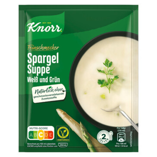 Knorr Feinschmecker Spargel Suppe weiß und grün 500ML