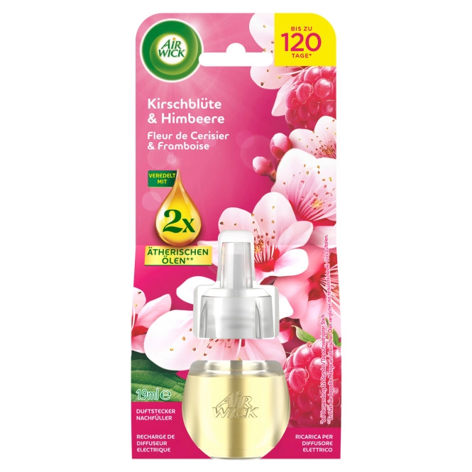 Airwick Duftstecker Kirschblüte & Himbeere Nachfüller 19ML
