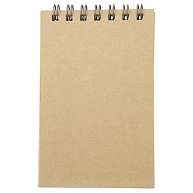 Spiralnotizblock A7, beige, liniert