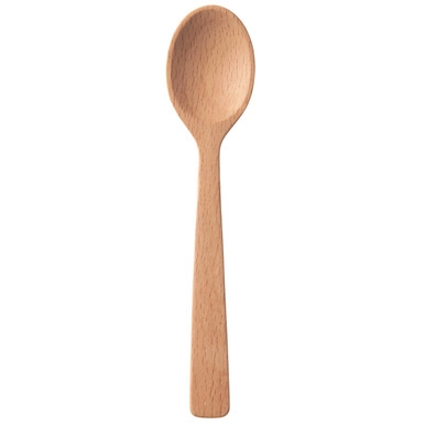 Teelöffel aus Buchenholz, 13 cm.