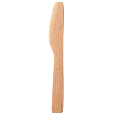 Buttermesser aus Buchenholz.