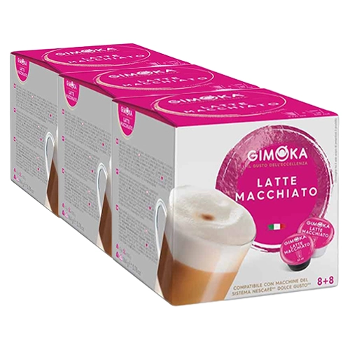 Gimoka - Latte Macchiato - 3x 16 Kapseln