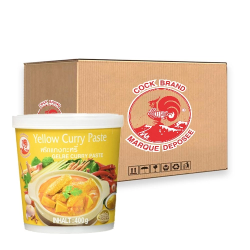 Cock Brand - Gelbe Currypaste - 24x 400g