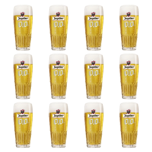 Jupiler - Bierglas "0.0%" 250ml - 12 Stück