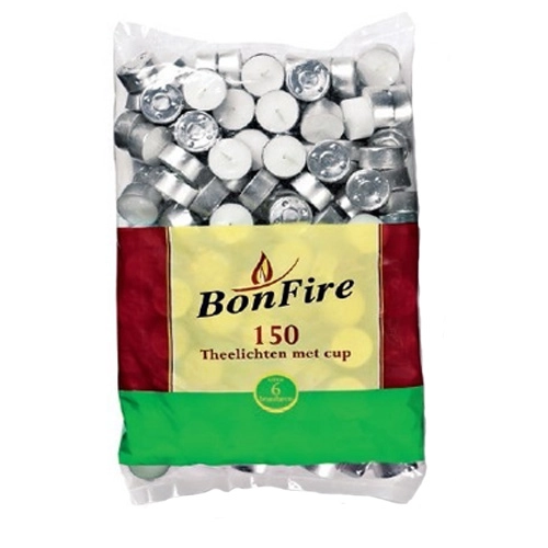 Bonfire - Teelichter im Cup 6 Stunde Brenndauer - 150er Beutel